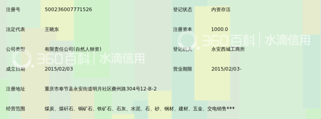 重慶市奉節(jié)縣個(gè)體戶注冊(cè)指南 以天坪礦產(chǎn)品行業(yè)為例